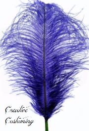 Deep Purple Ostrich Feather Plume