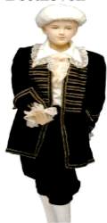 Colonial Boy Costume Amadeus, Pirate or Beethoven