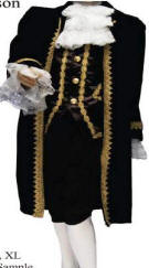 Thomas Jefferson, Beethoven, Mozart or Colonial Boy Costume 