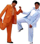 Dumb and Dumber Tuxedo Costume 1970's Blue and Orange Tuxedo 