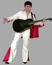 Elvis Costume Rock Star Leather