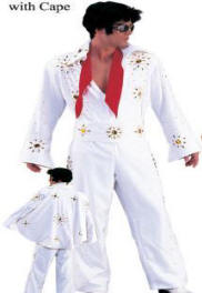 Elvis Costume Rhinestone Jumpsuit with Cape