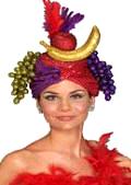 Carmen Fruit Headpiece Glitter Hat