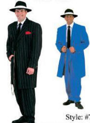 Zoot Suit Costume Gangster Costume  Zoot Suit