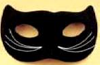 Domino Mask - Black Cat