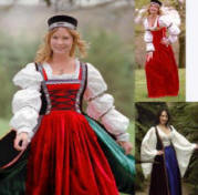 Robe du Soir Costume circa 1500's