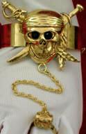 Pirate Skull/Chest Bracelet & Ring Set