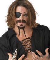 Captain Jack Sparrow Johnny Depp Rogue Pirate Beard & Moustache Set