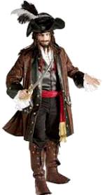 Caribbean Pirate Costume Jack Sparrow