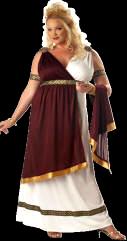 Plus Size Roman Empress Costume