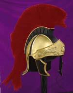 Greco-Roman Helmet w/ Red Crest