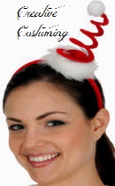 Mini Spring Santa Hat on Headband
