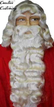 Father Christmas Wig & Beard Set 