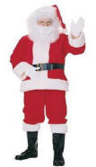 Economy Santa Claus Suit Costume 