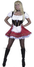 Beer Garden Girl Costume with Petticoat Underskirt