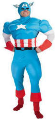 Captain America Deluxe Muscle Adult Costume