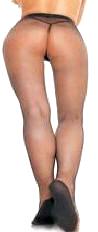 Heavy Lycra Showgirl Fishnet Panty Hose W/ Foot Pad
