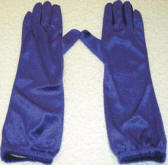 Costume Glove - Ladies Velvet 13.5" Medium Glove 