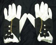 Tuxedo Glove with Cuff & Chain