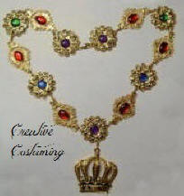 Chain of Office Crown with Jewel Stones