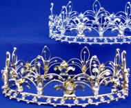 King Crown w/Clear Jewel Stones