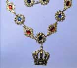 Chain of Office - Crown with Jewel Stones