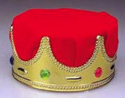 Child's King's Crown Deluxe Velvet with Lining