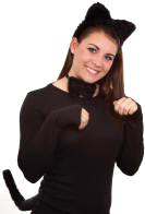 Plush Cat Set Headband, Tie, & Tail