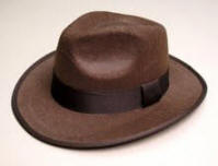 Brown Gangster Hat - Felt
