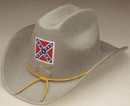 Deluxe Civil War Confederate Officer Hat Permalux