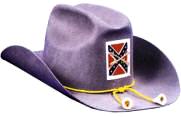 Confederate Officer Hat Deluxe Wool Felt