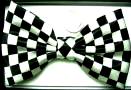 Checkerboard Black & White Bow Tie