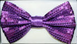 Purple Sequin Bowtie
