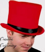 Sim Wool Bell Red Top Hat