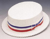 Stackable Styrofoam Skimmer Hat  