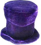 Velvet Mad Hatter Top Hat 