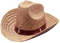 Cowboy Hat Western  Straw Hat Hi Crown Mexican