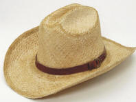 Antique Straw Cowboy Western Hat
