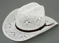 Lace Toyo Straw Cowboy Hat with shapeable brim