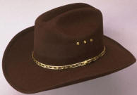 Faux Felt Cowboy Hat 