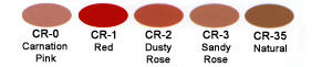 Ben Nye Creme Cheek Rouge Makeup Color Chart