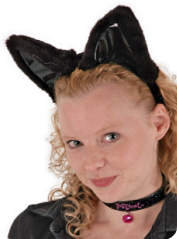 Elope: Buy Hats & licensed products for Halloween, costume parties, holidays; large cat ears set black