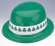 St. Patrick's Day Green Plastic Derby Hat