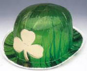 St. Patrick's Day Green Cello Derby Hat