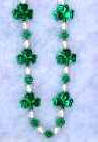 St. Patrick's Day Shamrock Leaves Necklace