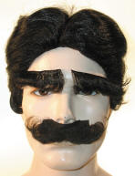 Groucho Wig, Moustache & Eyebrow Set