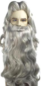 Wizard Wig & Beard Set - Deluxe