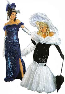 Silver Screen Sex Symbols Sequin Gown Costume and Hollywood Starlet