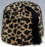 Deluxe Velvet Leopard Fez Hat