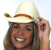 Cowboy Hat Toyo w/Rolled Brim